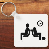 Porte-clés Panneau d'attente long (Recto)