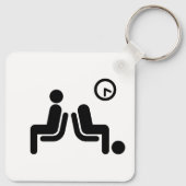 Porte-clés Panneau d'attente long (Dos)