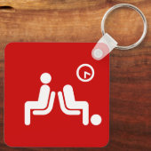 Porte-clés Panneau d'attente long (Verso)