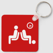 Porte-clés Panneau d'attente long (Dos)