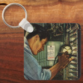 Porte-clés Panneau de disjoncteurs électriques pour entrepris (Recto)