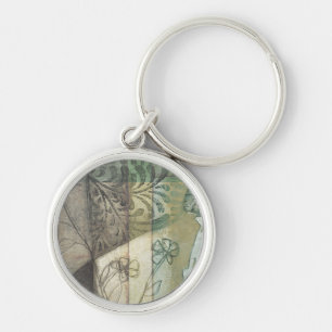Porte-clés Panneau de jardin avec le feuille, les fleurs, et