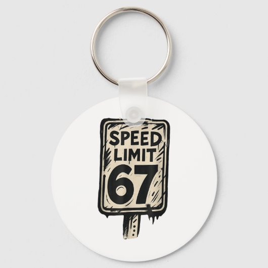 Porte-clés Panneau de limitation de vitesse 67 Génération Alp (Recto)