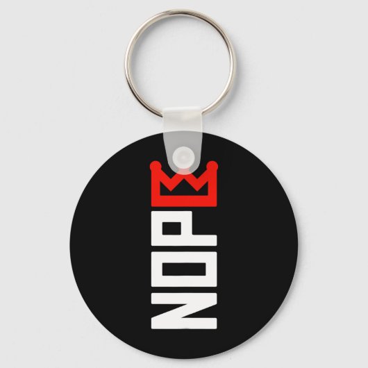 Porte-clés Panneau de protestation No Kings Vertical (Recto)