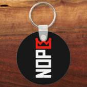 Porte-clés Panneau de protestation No Kings Vertical (Recto)