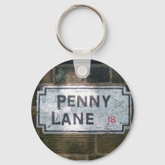 Porte-clés Panneau de rue Penny Lane (Recto)