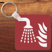 Porte-clés Panneau de sécurité de l'applicateur de brouillard (Recto)