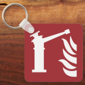 Porte-clés Panneau de sécurité du moniteur d'incendie (Recto)
