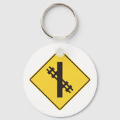 Porte-clés Panneau de signalisation de passage à niveau (Verso)
