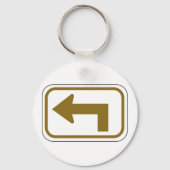Porte-clés Panneau de signalisation directionnelle flèche de (Recto)