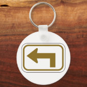 Porte-clés Panneau de signalisation directionnelle flèche de (Recto)
