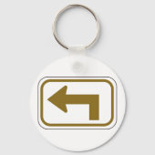 Porte-clés Panneau de signalisation directionnelle flèche de (Verso)