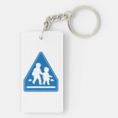 Porte-clés Panneau de signalisation scolaire >> Japonais (Dos)