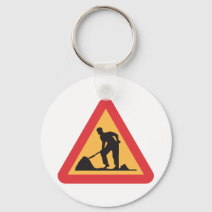 Porte-clés Panneau de Travaux Routiers
