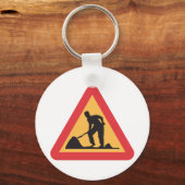 Porte-clés Panneau de Travaux Routiers (Recto)