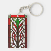 Porte-clés Panneau de verre élégant teinté  (Dos)