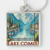 Porte-clés Panneau d'étain en italie du lac de Côme (Devant)