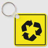 Porte-clés Panneau d'intersection circulaire (Recto)