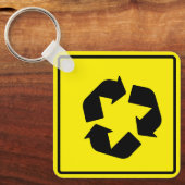 Porte-clés Panneau d'intersection circulaire (Recto)