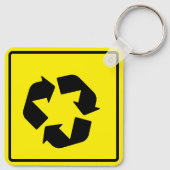 Porte-clés Panneau d'intersection circulaire (Dos)