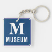 Porte-clés Panneau du musée Porte - clé (Dos)
