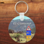 Porte-clés Panneau El Camino de Santiago (légende) (Recto)
