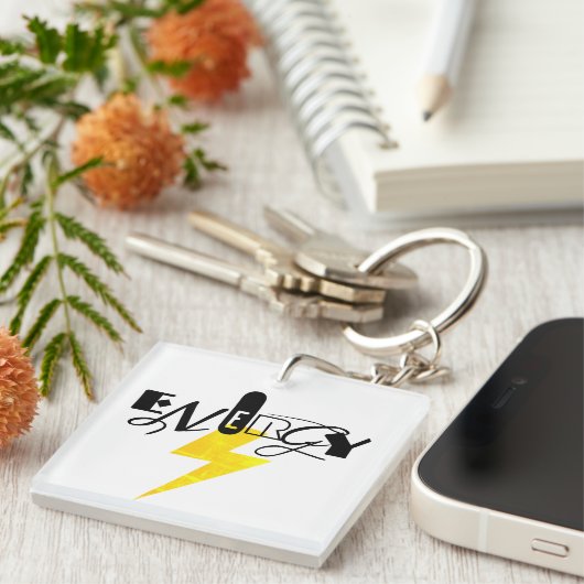 Porte-clés Panneau Énergie (Devant Droit)