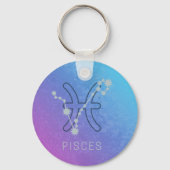 Porte-clés Panneau étoile Poissons Zodiac Horoscope Constella (Recto)