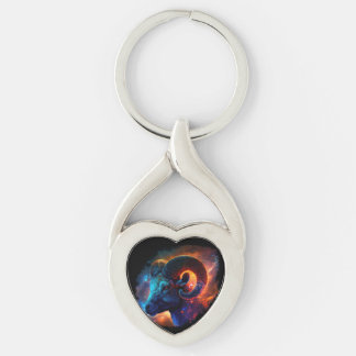 Porte-clés Panneau étoile Zodiac Aries - Aucun texte - Porte