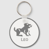 Porte-clés Panneau Leo du design Zodiac (Verso)