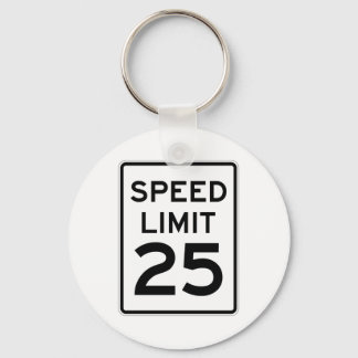 Porte-clés Panneau Limite de vitesse 25 MPH