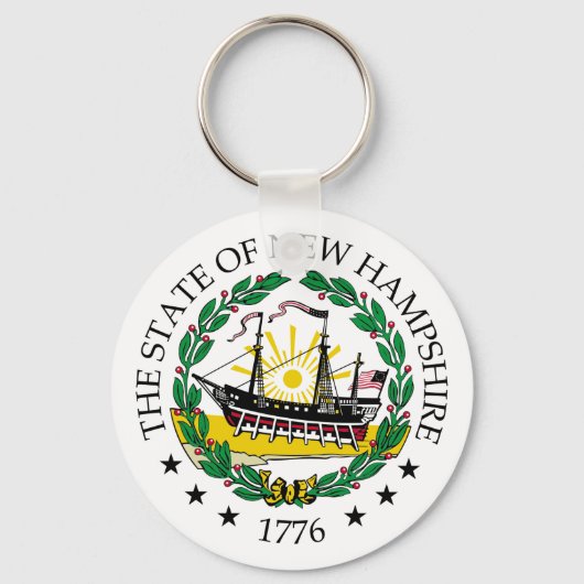 Porte-clés Panneau New Hampshire (Recto)