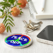 Porte-clés Panneau Paix super (Côté)