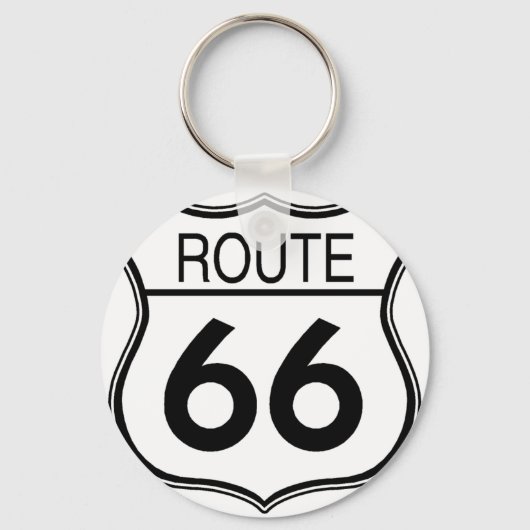 Porte-clés Panneau Route 66 (Recto)