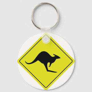 Porte-clés panneau routier australien kangourou australie