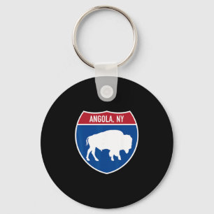 Porte-clés Panneau routier d'autoroute Angola New York Buffal