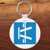 Porte-clés Panneau routier de la Table routière (Recto)