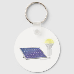 Porte-clés Panneau solaire et ampoule