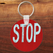 Porte-clés Panneau stop (Recto)