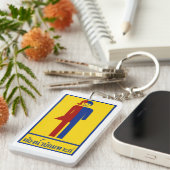 Porte-clés Panneau thaïlandais ⚠ toilettes Ladyboy ⚠ (Devant droit)