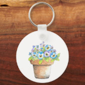 Porte-clés Panneaux aquarelle pointillés (Verso)