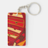 Porte-clés Panneaux orange Abstraits (Dos)