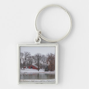 Porte-clés Pano de la ferme d'hiver