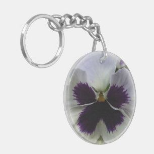 Porte-clés Pansement pourpre et blanc