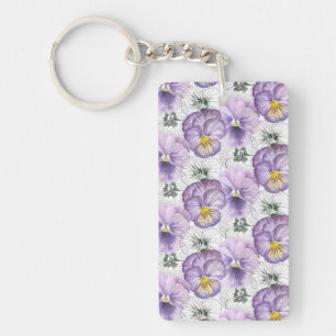 Porte-clés Pansy motif
