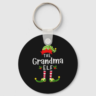 Porte-clés Pantalon de Noël assorti de grand-mère elfe de Noë