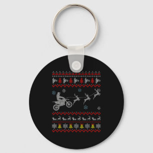 Porte-clés Pantalon de pyjama moto cross Noël dégueulasse pou