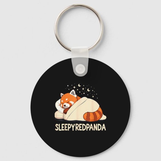 Porte-clés Pantalon de pyjama Panda Rouge (Recto)