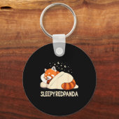 Porte-clés Pantalon de pyjama Panda Rouge (Recto)