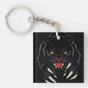 Porte-clés Panthère noire Accessoire de cadeau de safari jung
